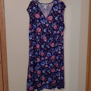 Tantrums blue floral  maxi dress size 1X